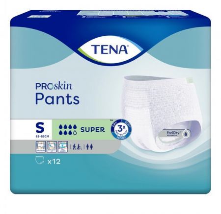 TENA ProSkin Pants Super Pieluchomajtki Rozmiar S 12 sztuk