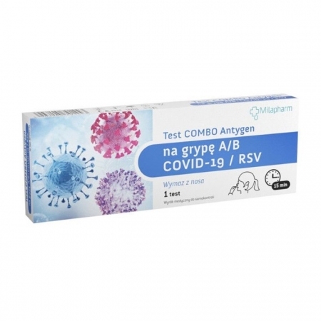 Test COMBO Antygen na grypę A/B + COVID-19/RSV 1 szt.