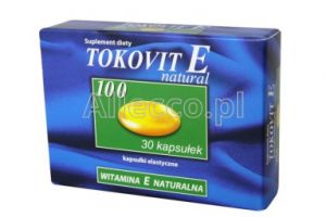 Tokovit E natural 100 mg 30 kapsułki miękkie/witaminy/skóra