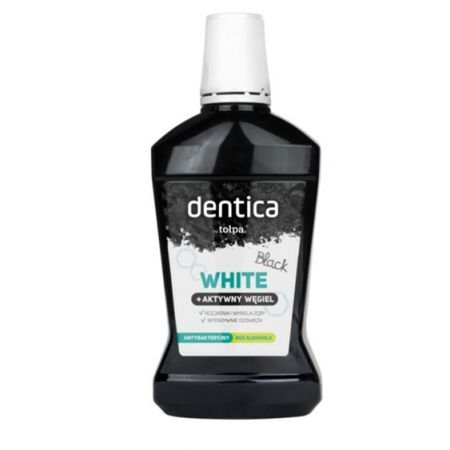 TOŁPA Dentica white płyn do higieny jamy ustnej BLACK WHITE, 500 ml