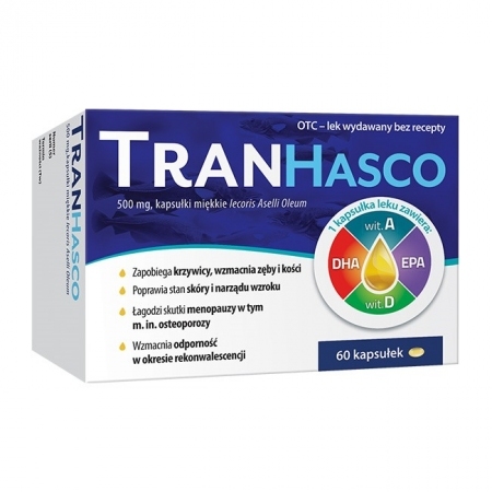 Tran Hasco 500 mg 60 kapsułek