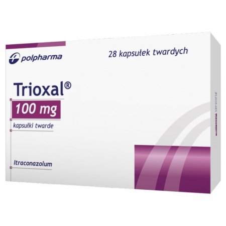 Trioxal 100 mg 28 kapsułek twardych