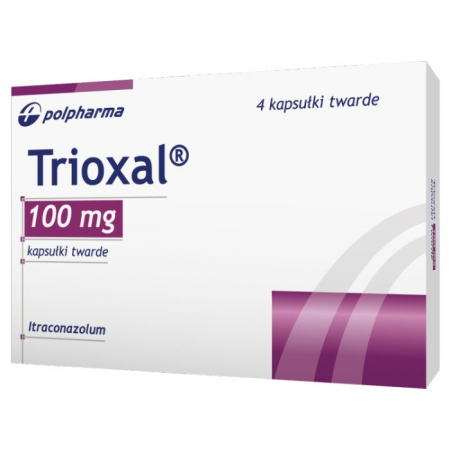 Trioxal 100 mg 4 kapsułki twarde
