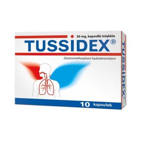 Tussidex 30mg 10 kapsułek
