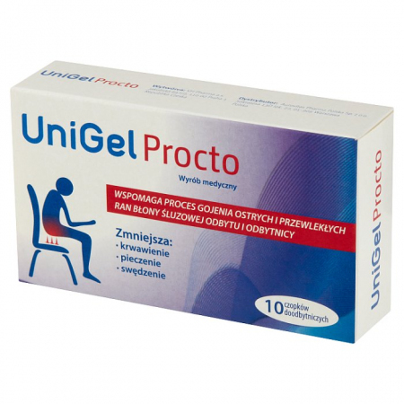 Unigel Procto 10 czopków / Hemoroidy