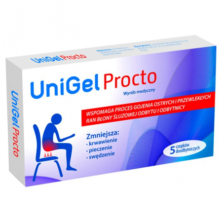 Unigel Procto 5 czopków / leczenie hemoroidów