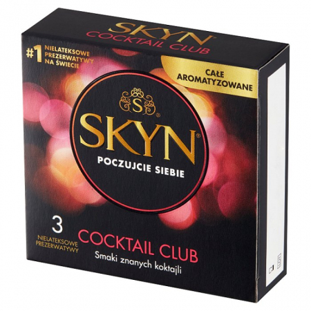 UNIMIL SKYN  COCKTAIL CLUB Prezerwatywy aromatyzowane 3 szt.