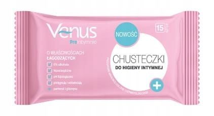VENUS Chusteczki do higieny intymnej 15 szt.