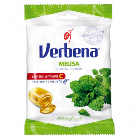 VERBENA MELISA Cukierki ziołowe z vit. C 60 g