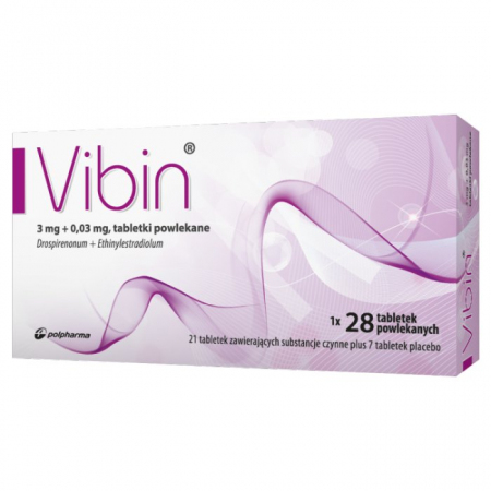 Vibin 0,03 mg + 3 mg, 28 tabletek powlekanych