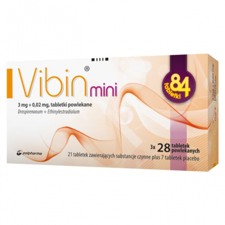 Vibin Mini 0,02 mg + 3 mg, 84 tabletki powlekane