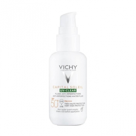 Vichy Capital Soleil UV Clear fluid przeciw niedoskonałościom SPF50+, 40 ml