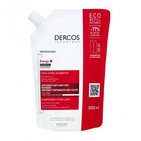 Vichy Dercos Energy+ szampon wzmacniajacy przeciw wypadaniu włosów refill, 500 ml