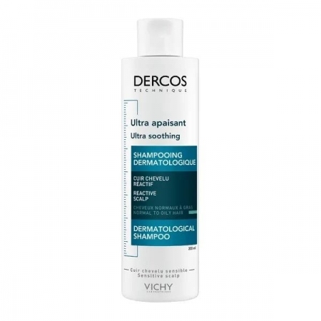 VICHY Dercos Ultrakojący szampon do włosów normalnych i przetłuszczających się 200 ml