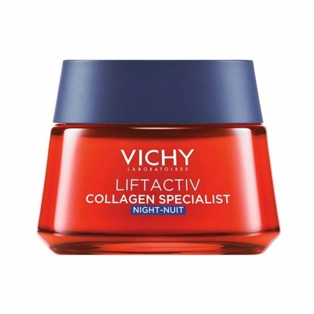 Vichy LiftActiv Collagen Specjalist krem przeciwzmarszczkowy na noc, 50 ml
