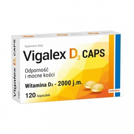 Vigalex D3 Caps 2000 j.m. 120 kapsułek