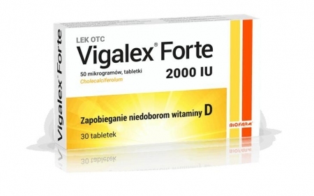 Vigalex Forte 2000 IU tabletki z witaminą D, 30 szt.