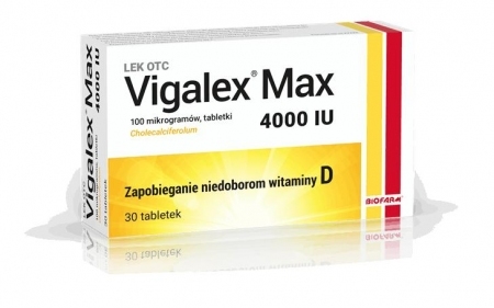 Vigalex Max 4000 IU tabletki z witaminą D, 30 szt.