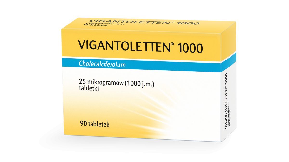 Vigantoletten 1000 90 Tabletek Witamina D Odporność Kości Stawy Reumatyzm Ból Lekischorzenia Alleccopl