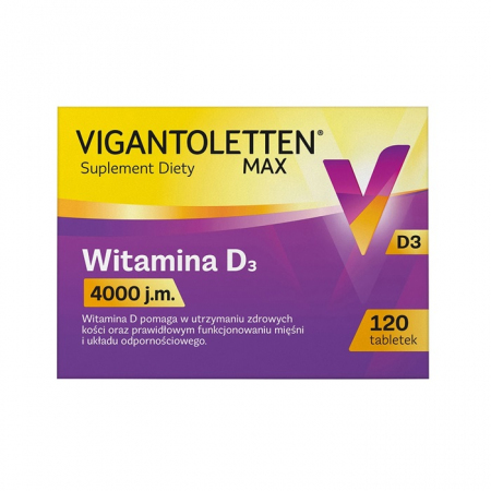 Vigantoletten Max 4000 j.m. 120 tabletek
