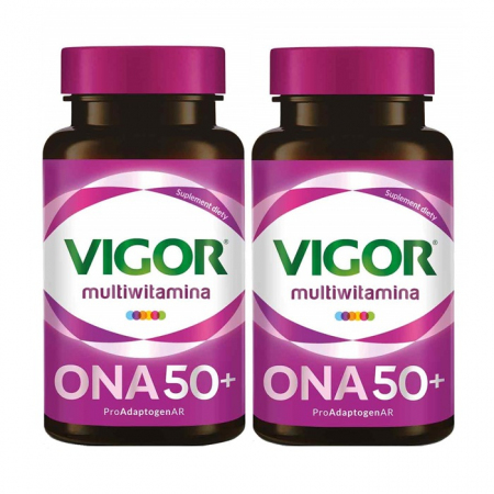 Vigor Multiwitamina ONA 50+ tabletki dla kobiet z adaptogenami, 60 + 60 szt.