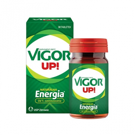 Vigor Up! Energia tabletki z guaraną yerba mate i kakaowcem, 30 szt.