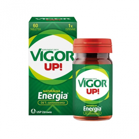 Vigor Up! Energia tabletki z guaraną yerba mate i kakaowcem, 60 szt.