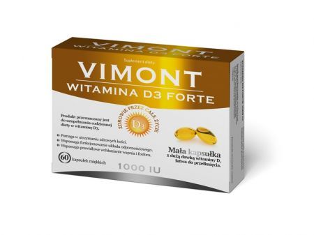 Vimont Witamina D3 Forte 1000jm 60 kapsułek