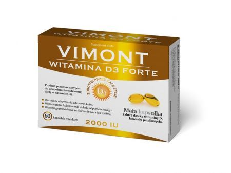 Vimont Witamina D3 Forte 2000jm 60 kapsułek