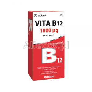 Vita B12 1000 mcg 30 tabletek do ssania
