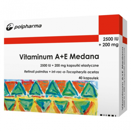 Vitaminum  A+E Medana 40 kapsułek