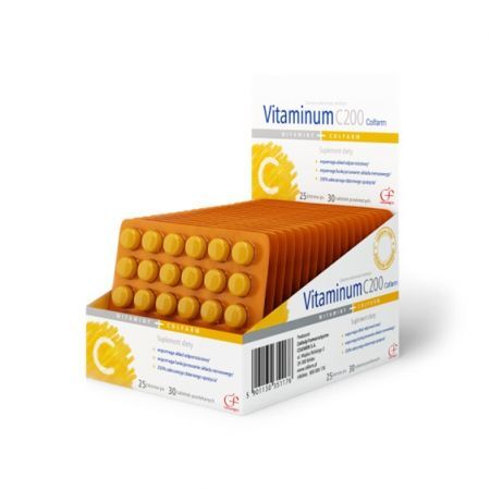 Vitaminum C 200 mg 30 tabl. ZESTAW 25 szt.