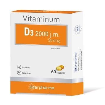 Vitaminum D3 2000 j.m.Strong 60 kapsułek