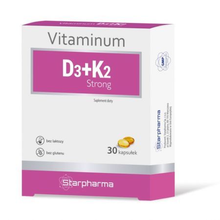 Vitaminum D3+K2 Strong 30 kapsułek