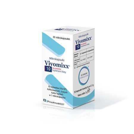 Vivomixx 10 probiotyk w mikrokapsułkach twardych, 30 szt.