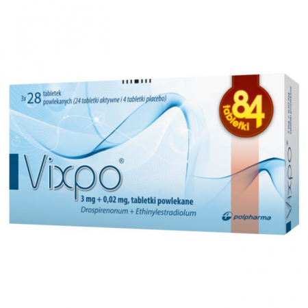 Vixpo 3 mg + 0,02 mg tabletki powlekane, 84 szt.