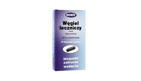 Węgiel leczniczy (Norit) 200 mg 30 kapsułek twardych