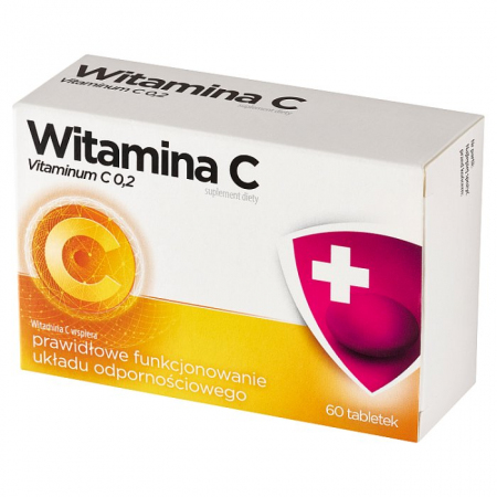 Witamina C 200 mg 60 tabletek drażowanych