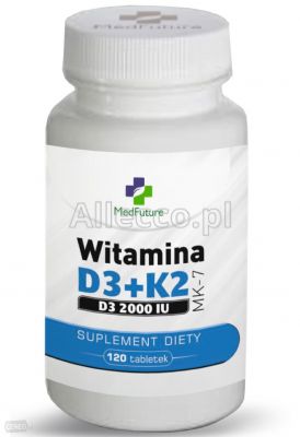 Witamina D3+K2 MK-7 120 tabletek