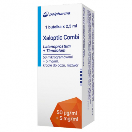 Xaloptic Combi 50 mcg/ml + 5 mg/ml 2,5 ml krople do oczu,rpztwór