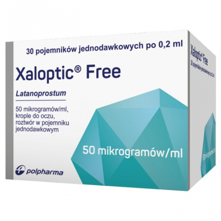 Xaloptic Free 50 mcg/ml 30 pojemników po 0,2 ml, krople do oczu