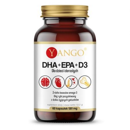 YANGO DHA+EPA+D3 60 kapsułek