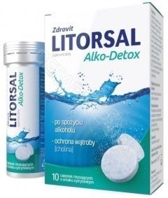 ZDROVIT Litorsal Alko-Detox (smak cytrynowy) 10 tabletek musujących