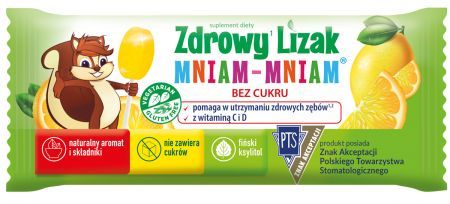 Zdrowy Lizak Mniam-Mniam - smak cytrynowy 1 szt.