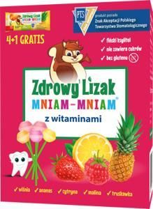 Zdrowy Lizak Mniam-Mniam z witaminami 4 szt. + 1 szt. gratis!