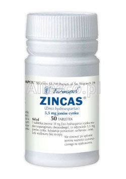 Zincas 50 tabletek / Cynk
