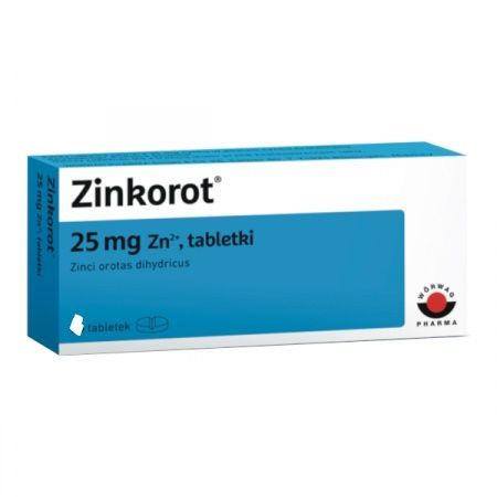 Zinkorot 25 mg 50 tabletek