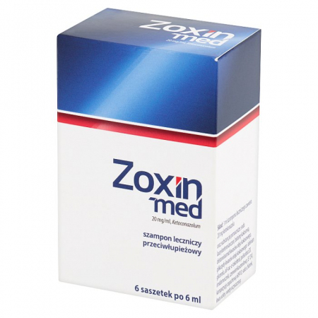 Zoxin-Med szampon przeciwłupieżowy 6 sasz. po 6 ml