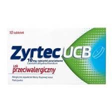 Zyrtec UCB 10 mg 10 tabletek powlekanych (Alergia )